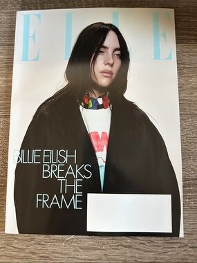 ELLE Cover Featuring Black, White & Multicolor Accents by Elle